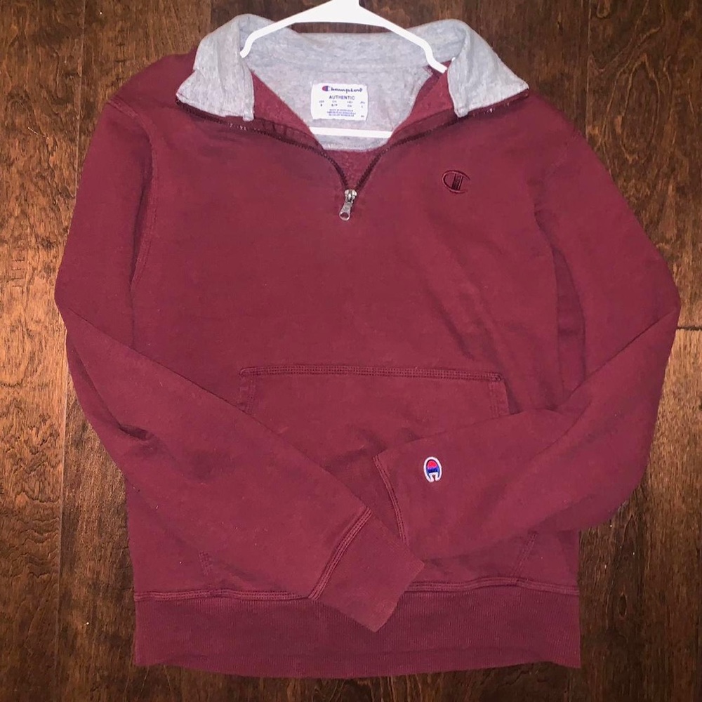 MAROON CHAMPION HOODIE
